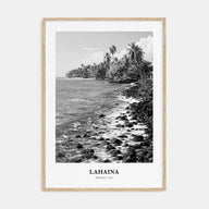 Lahaina Portrait B&W Poster
