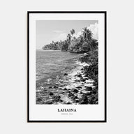 Lahaina Portrait B&W Poster