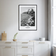 Lahaina Portrait B&W Poster