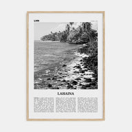 Lahaina Travel B&W Poster