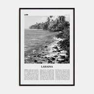 Lahaina Travel B&W Poster