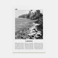 Lahaina Travel B&W Poster