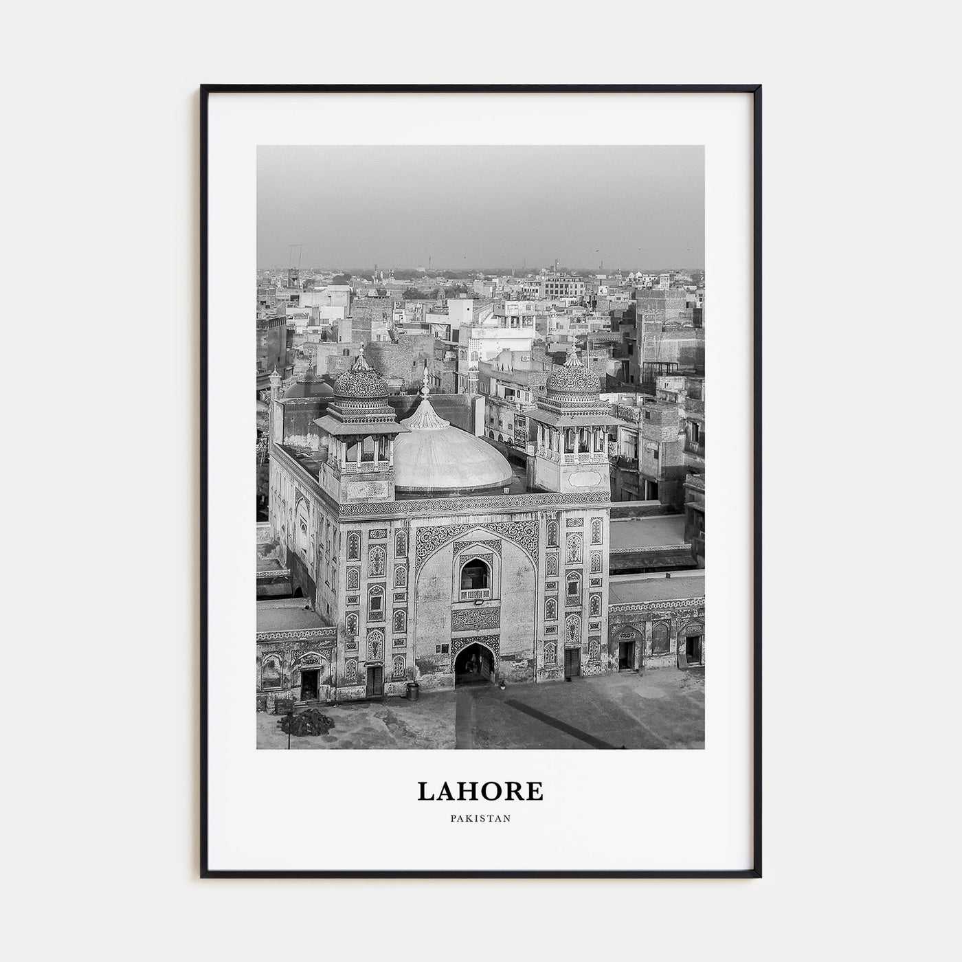 Lahore Portrait B&W No 2 Poster