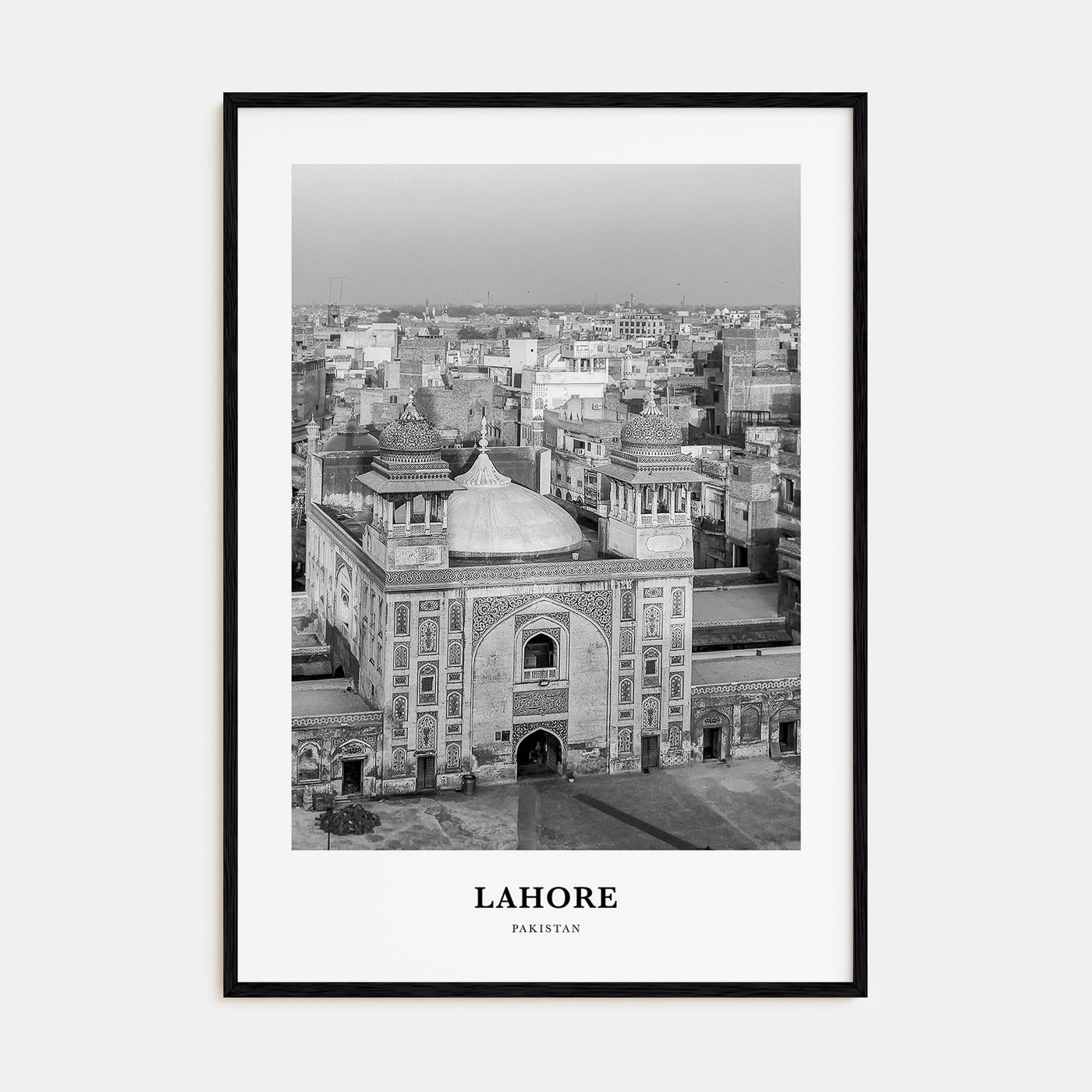 Lahore Portrait B&W No 2 Poster