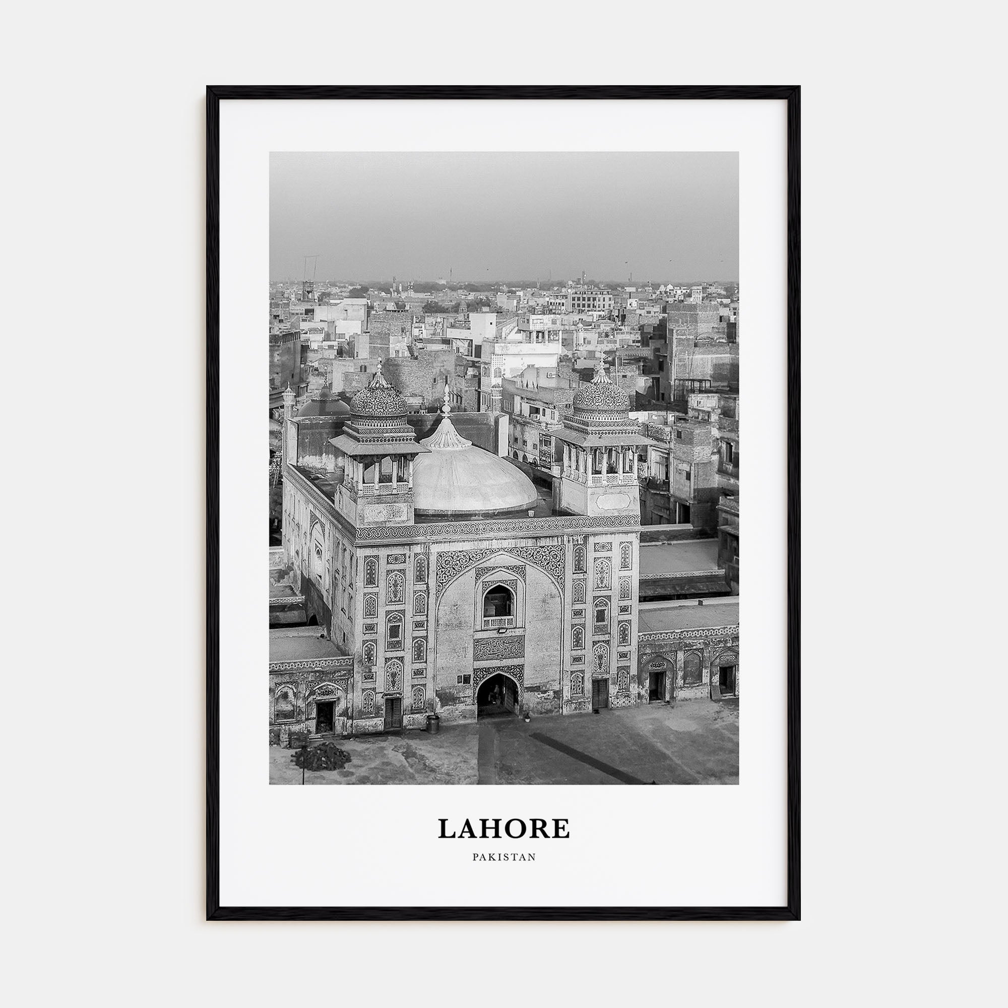 Lahore Portrait B&W No 2 Poster