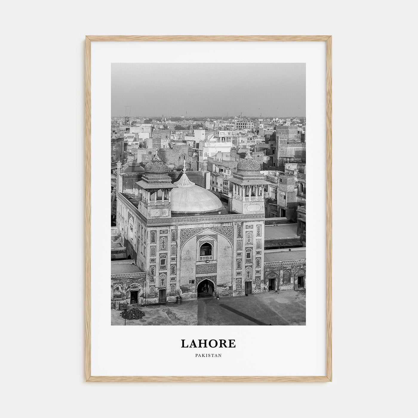 Lahore Portrait B&W No 2 Poster