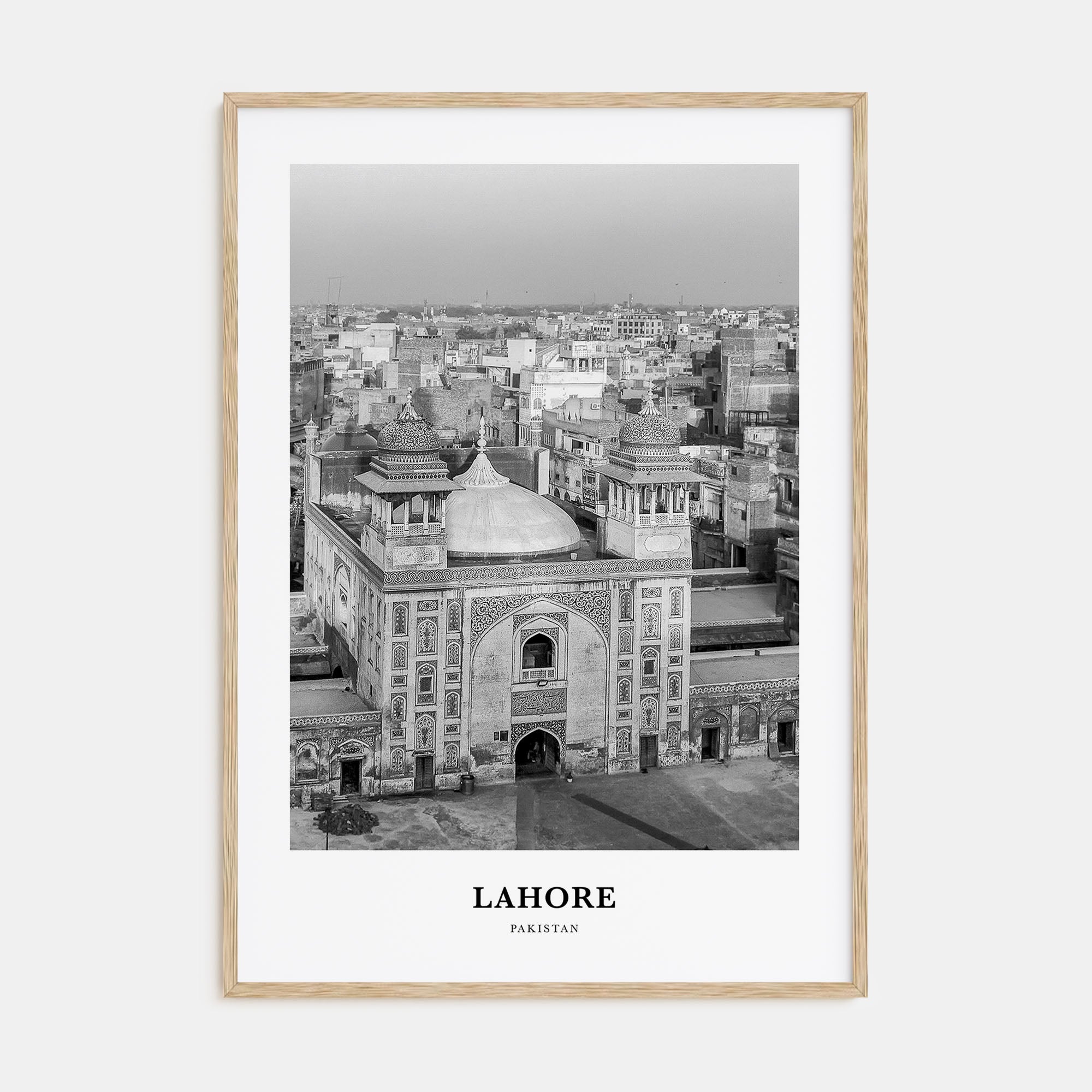 Lahore Portrait B&W No 2 Poster