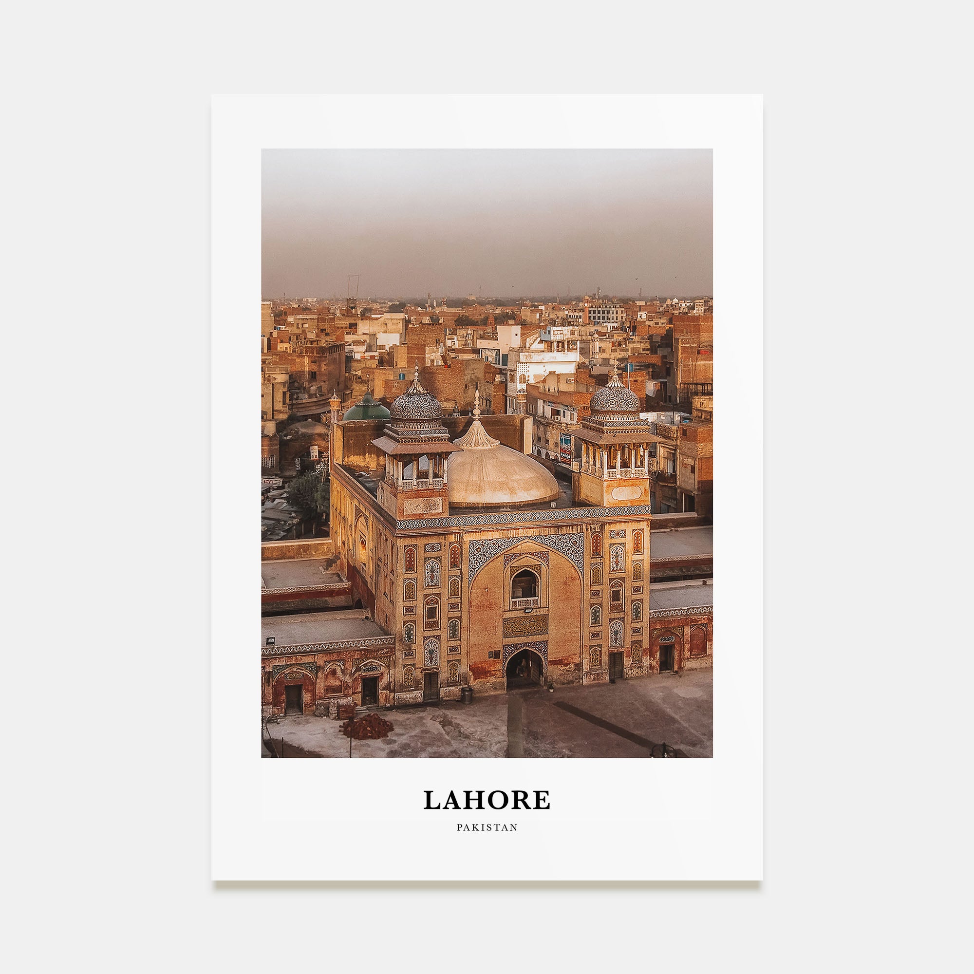 Lahore Portrait Color Poster