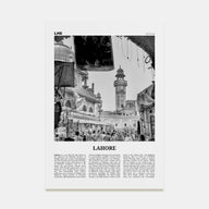 Lahore Travel B&W No 1 Poster