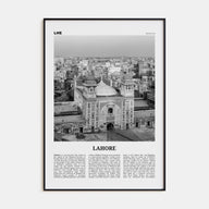 Lahore Travel B&W No 2 Poster