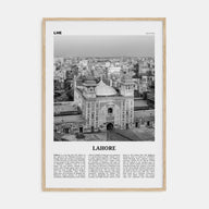 Lahore Travel B&W No 2 Poster