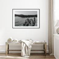 Lake Arrowhead Landscape B&W Poster