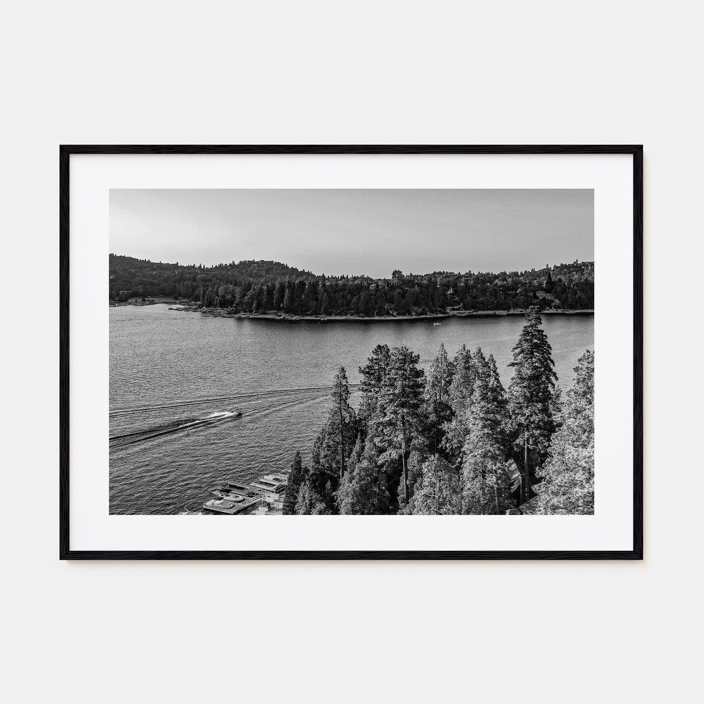 Lake Arrowhead Landscape B&W Poster