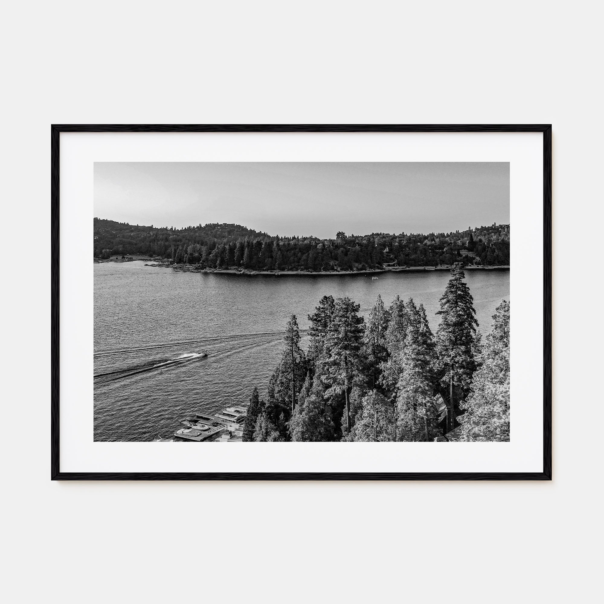 Lake Arrowhead Landscape B&W Poster
