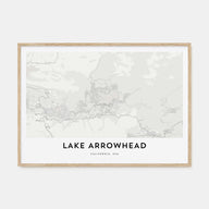 Lake Arrowhead Map Landscape Poster