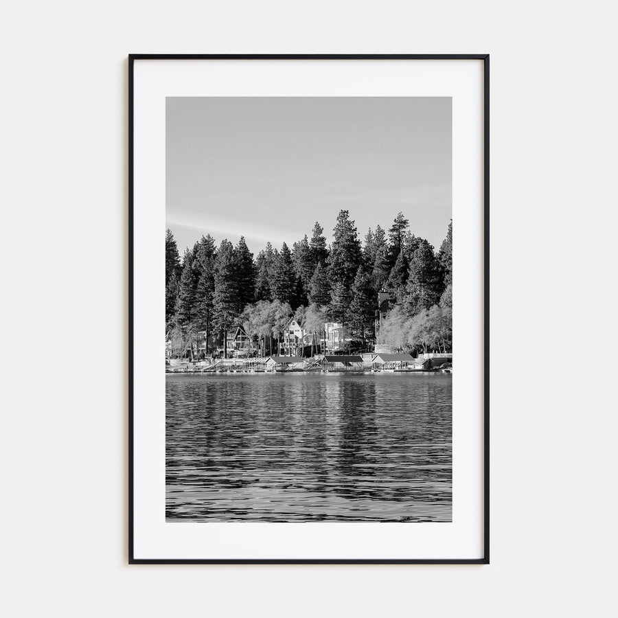 Lake Arrowhead Photo B&W Poster