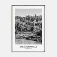 Lake Arrowhead Portrait B&W Poster