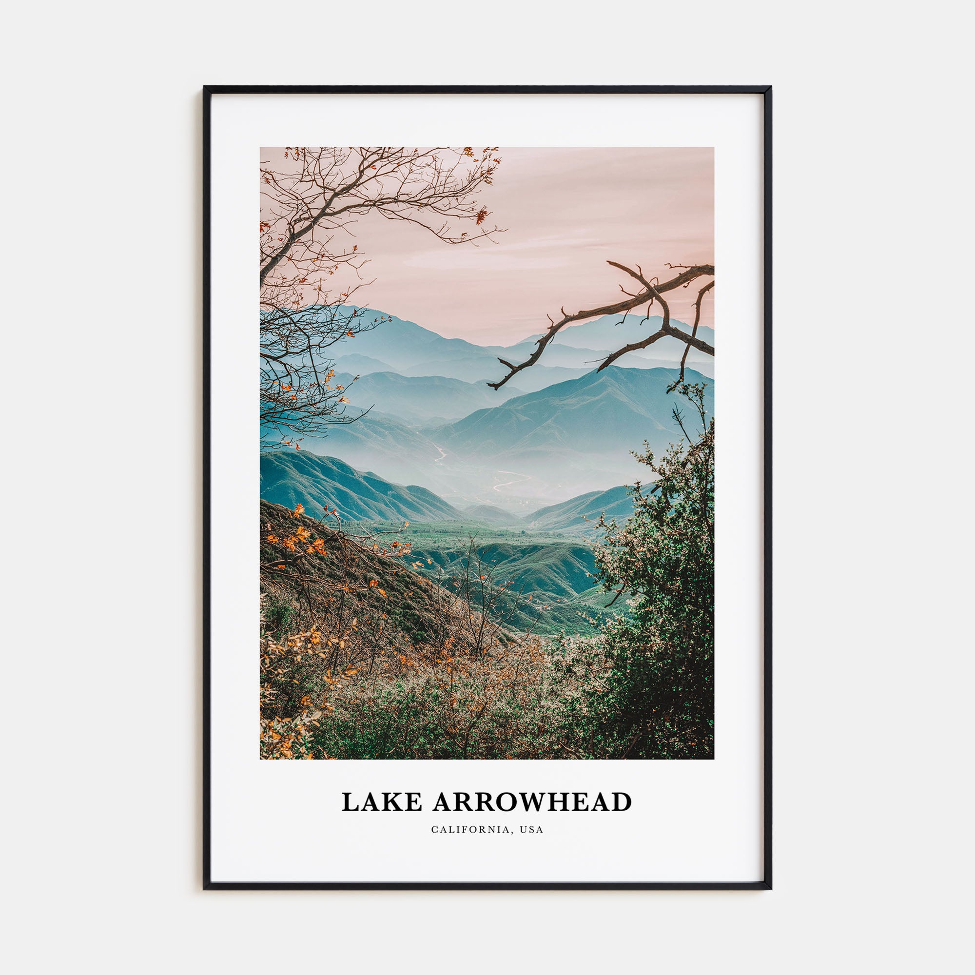 Lake Arrowhead Portrait Color Poster