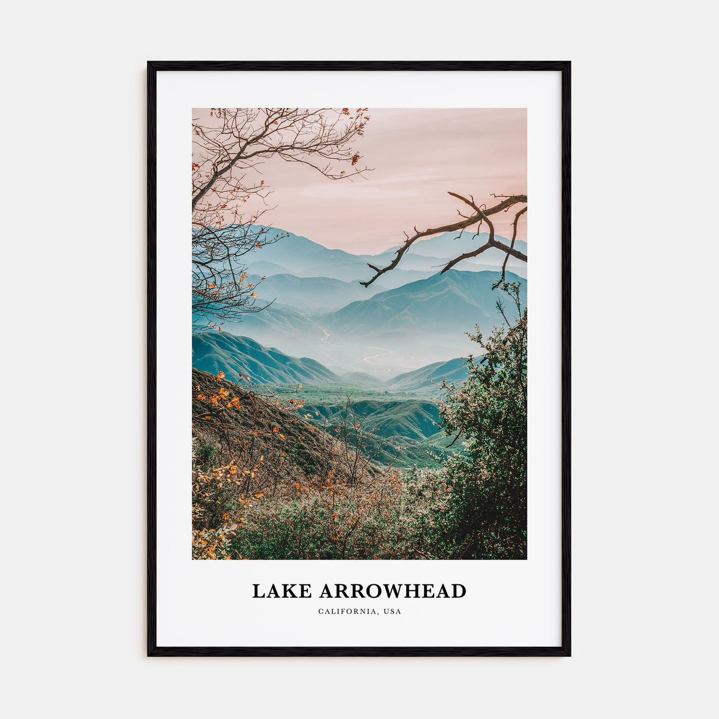 Lake Arrowhead Portrait Color Poster