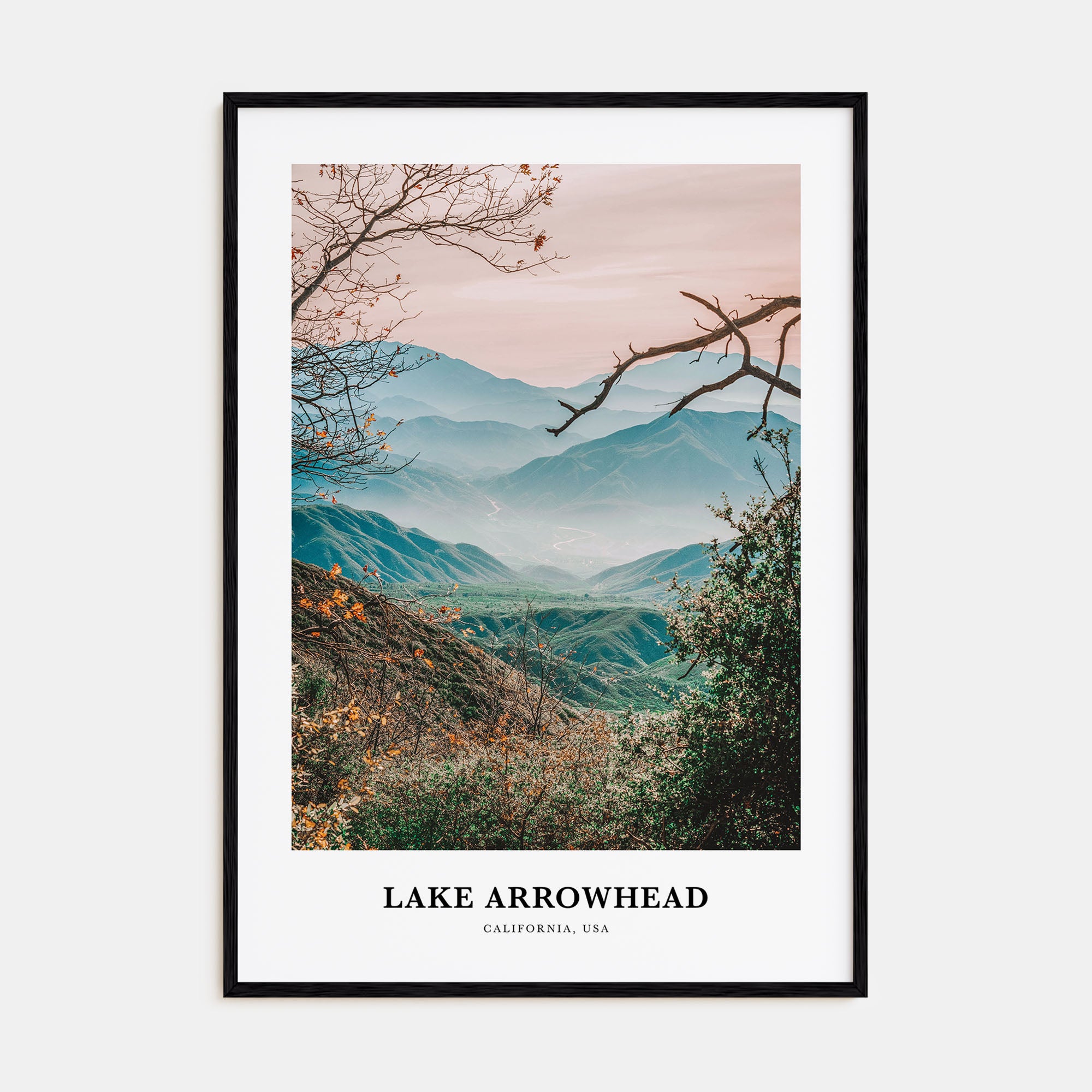 Lake Arrowhead Portrait Color Poster