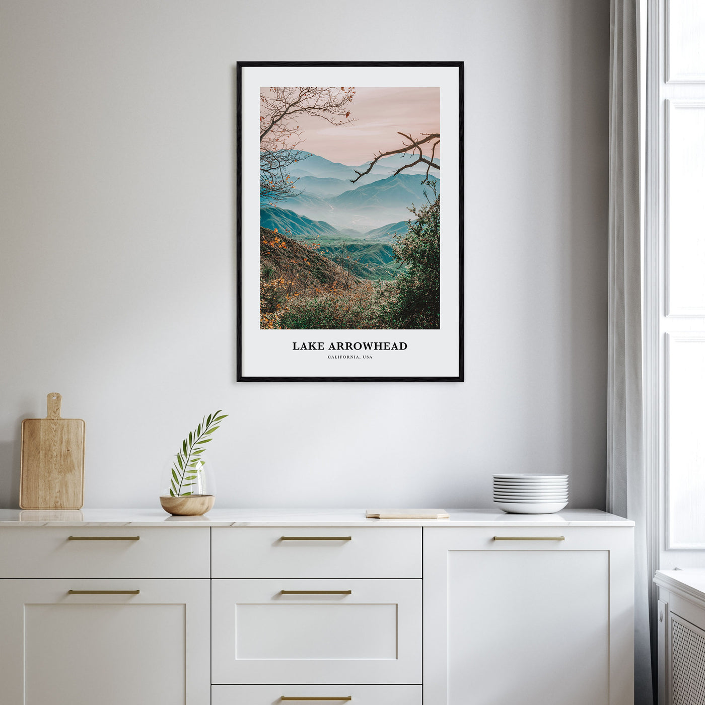 Lake Arrowhead Portrait Color Poster
