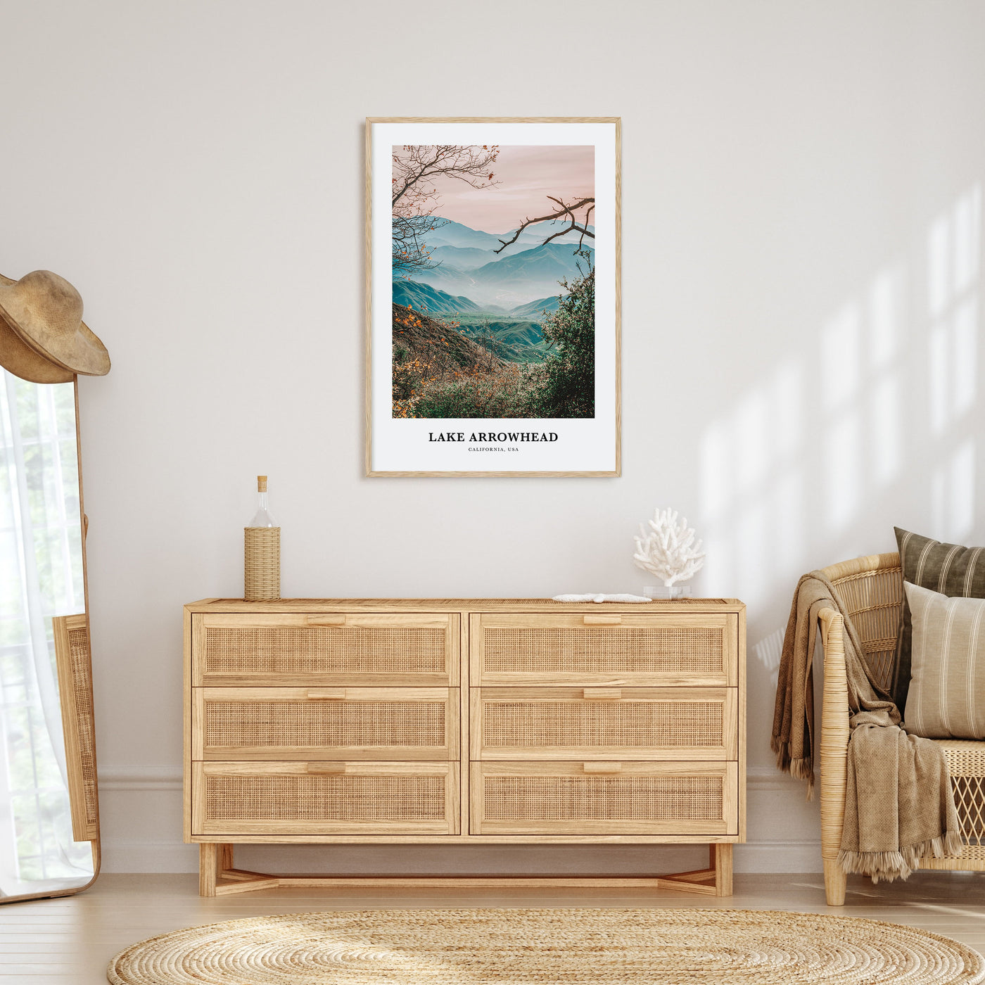 Lake Arrowhead Portrait Color Poster