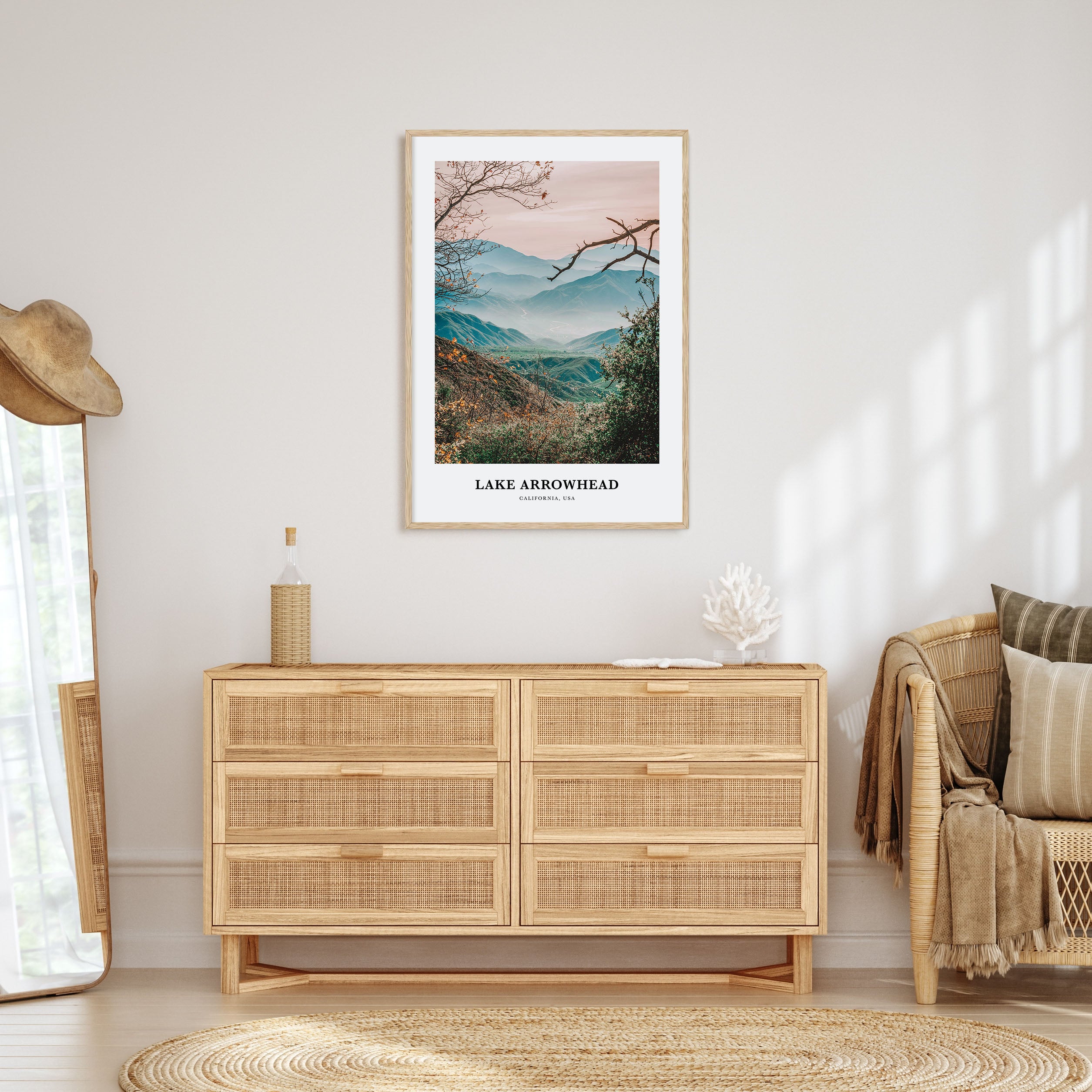 Lake Arrowhead Portrait Color Poster