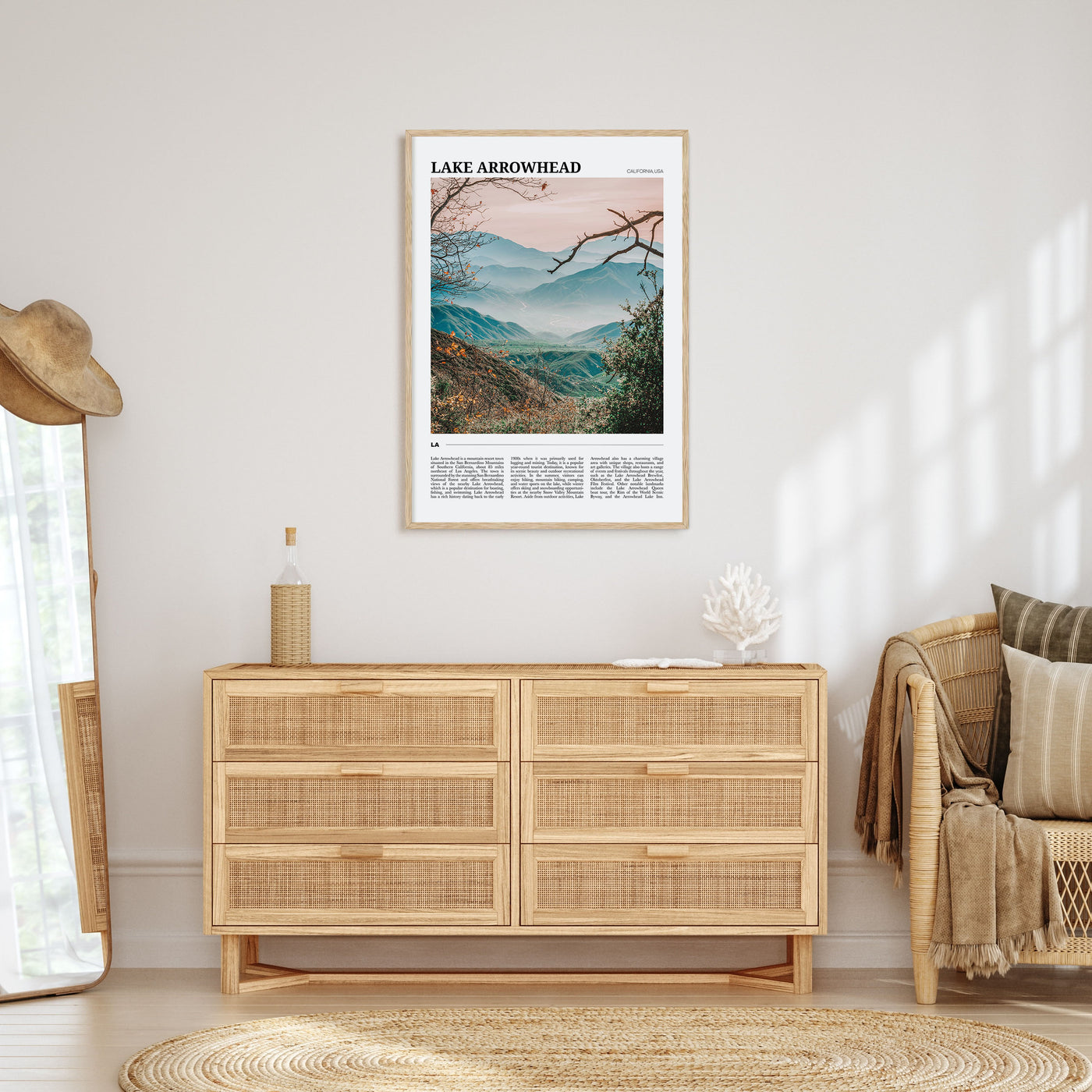 Lake Arrowhead Travel Color Poster