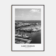 Lake Charles Portrait B&W Poster