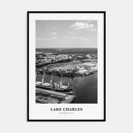 Lake Charles Portrait B&W Poster