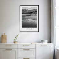 Lake Clark National Park Portrait B&W Poster