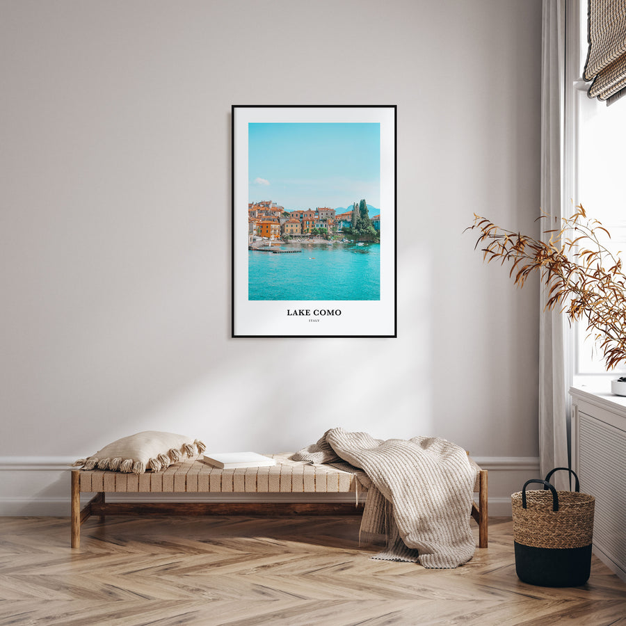 Lake Como Portrait Color No 1 Poster