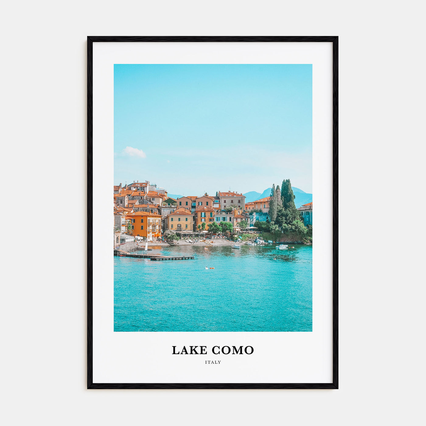 Lake Como Portrait Color No 1 Poster