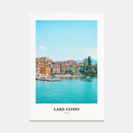 Lake Como Portrait Color No 1 Poster