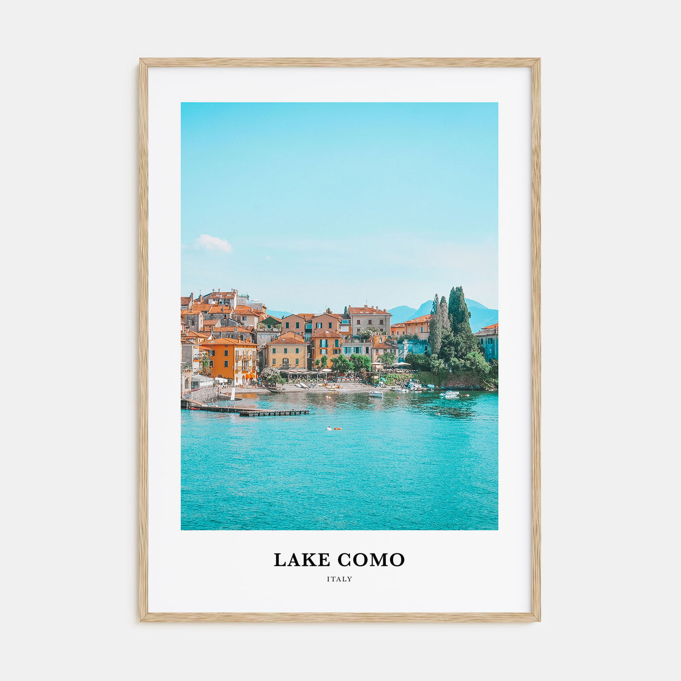 Lake Como Portrait Color No 1 Poster