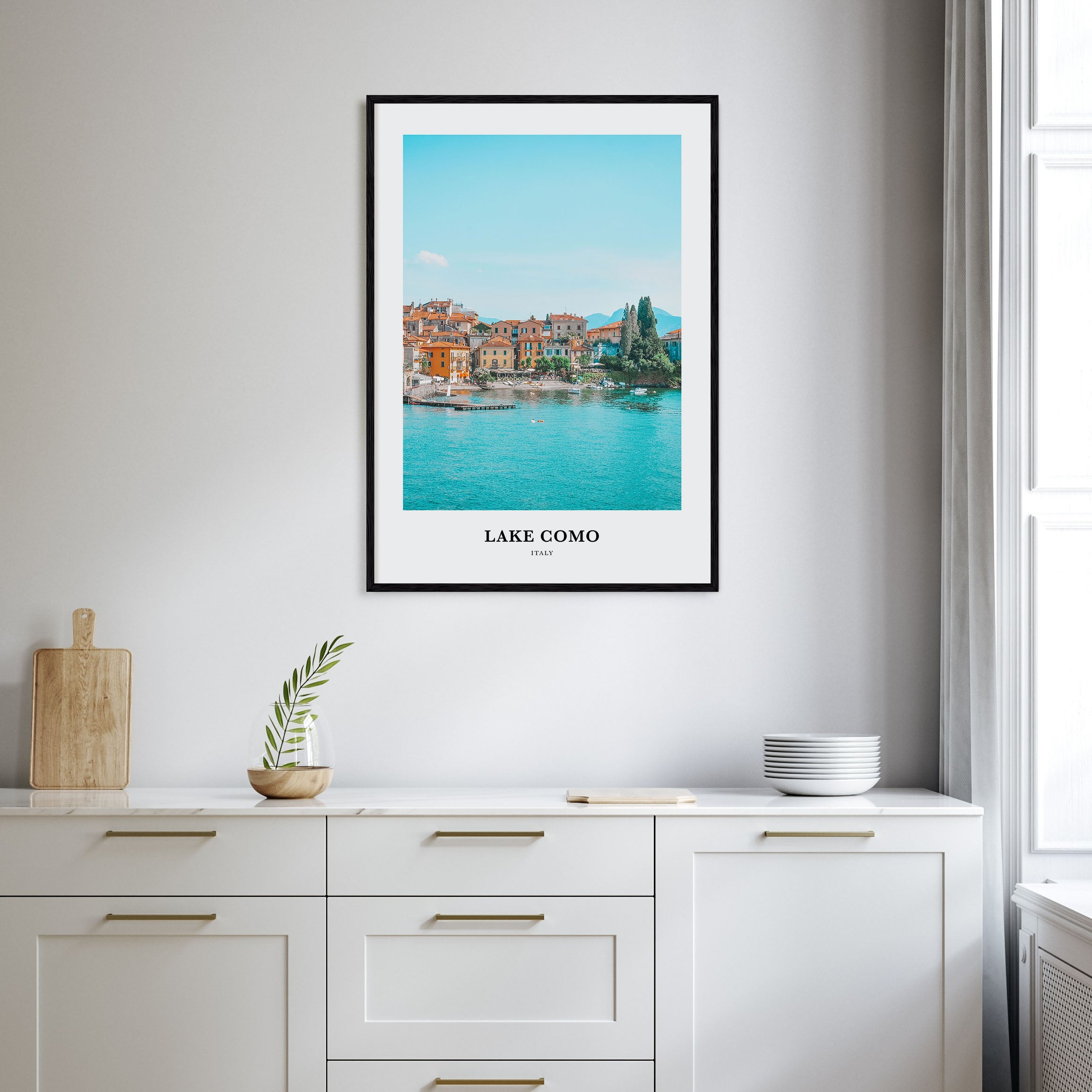 Lake Como Portrait Color No 1 Poster