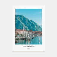 Lake Como Portrait Color No 2 Poster