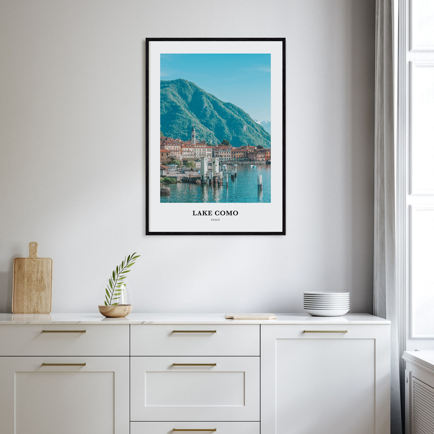 Lake Como Portrait Color No 2 Poster