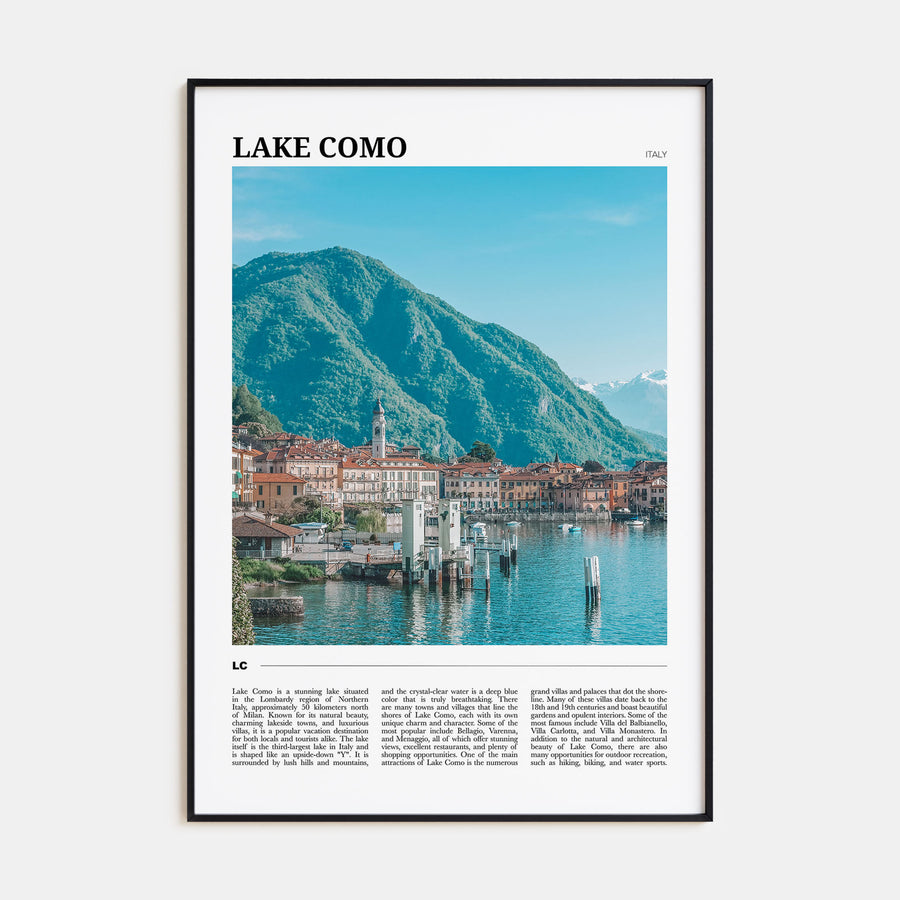 Lake Como Travel Color No 2 Poster
