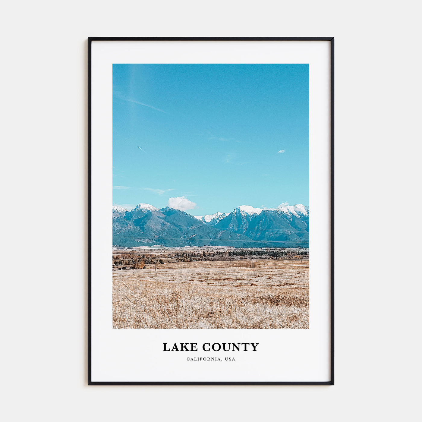 Lake County Portrait Color Poster