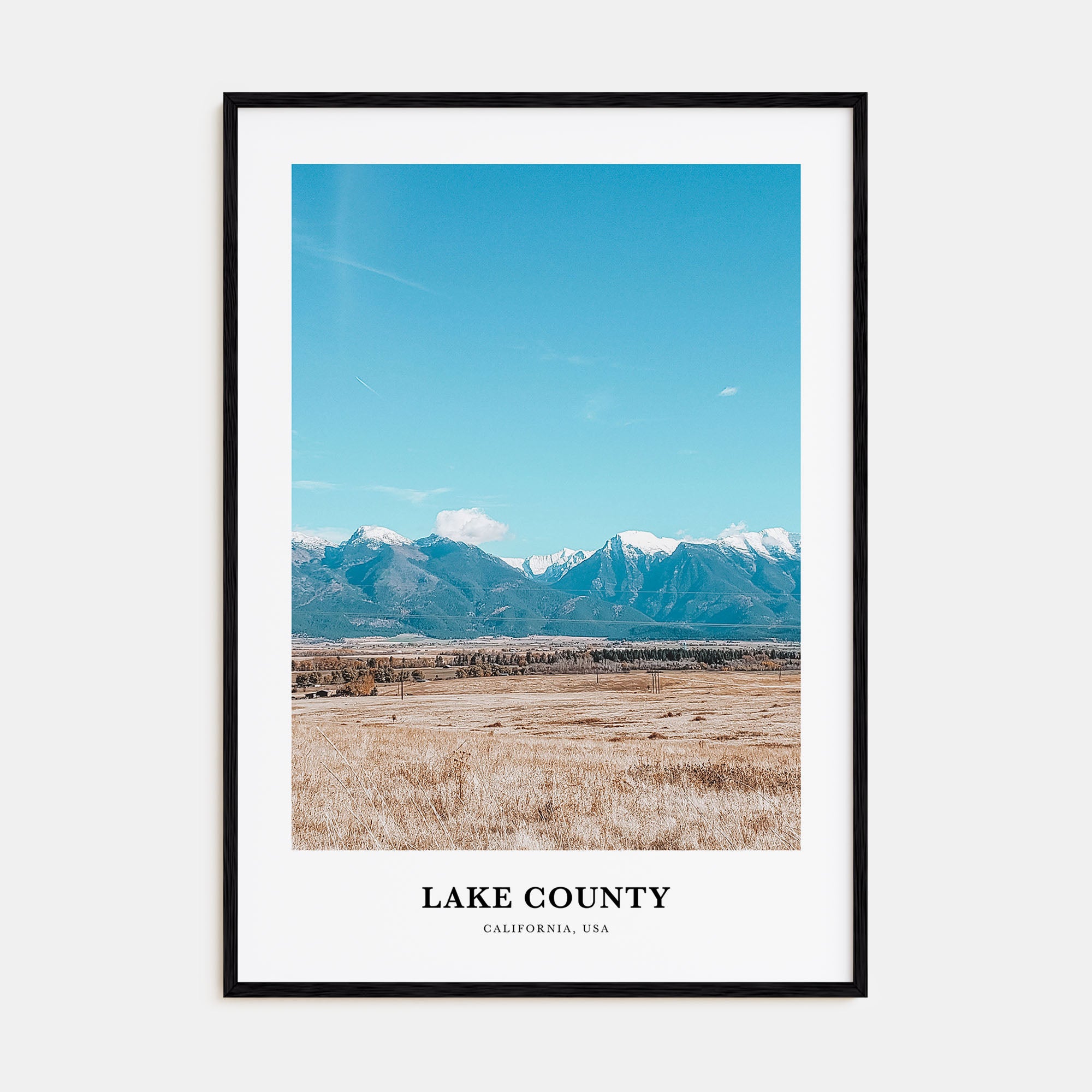 Lake County Portrait Color Poster