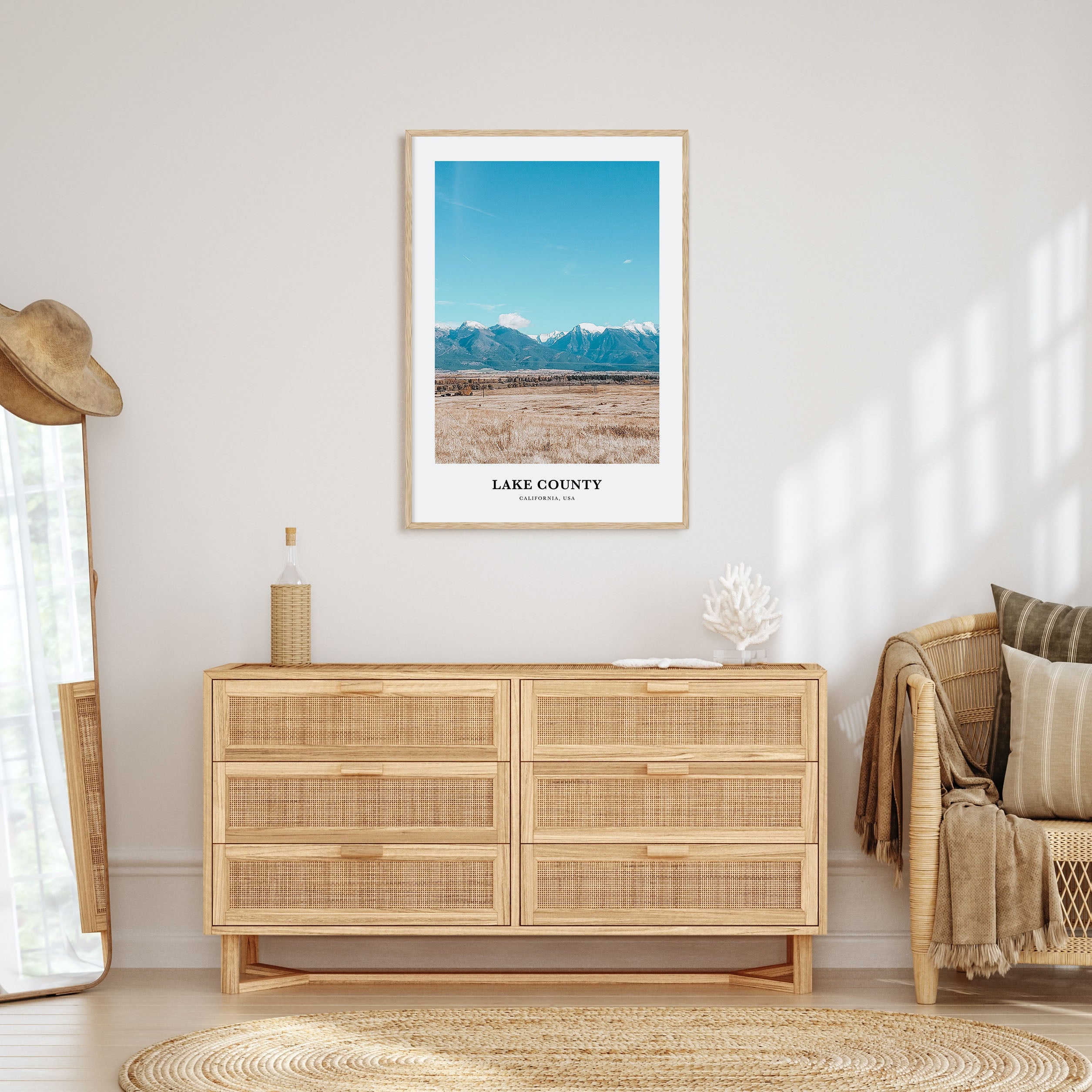 Lake County Portrait Color Poster