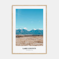 Lake County Portrait Color Poster
