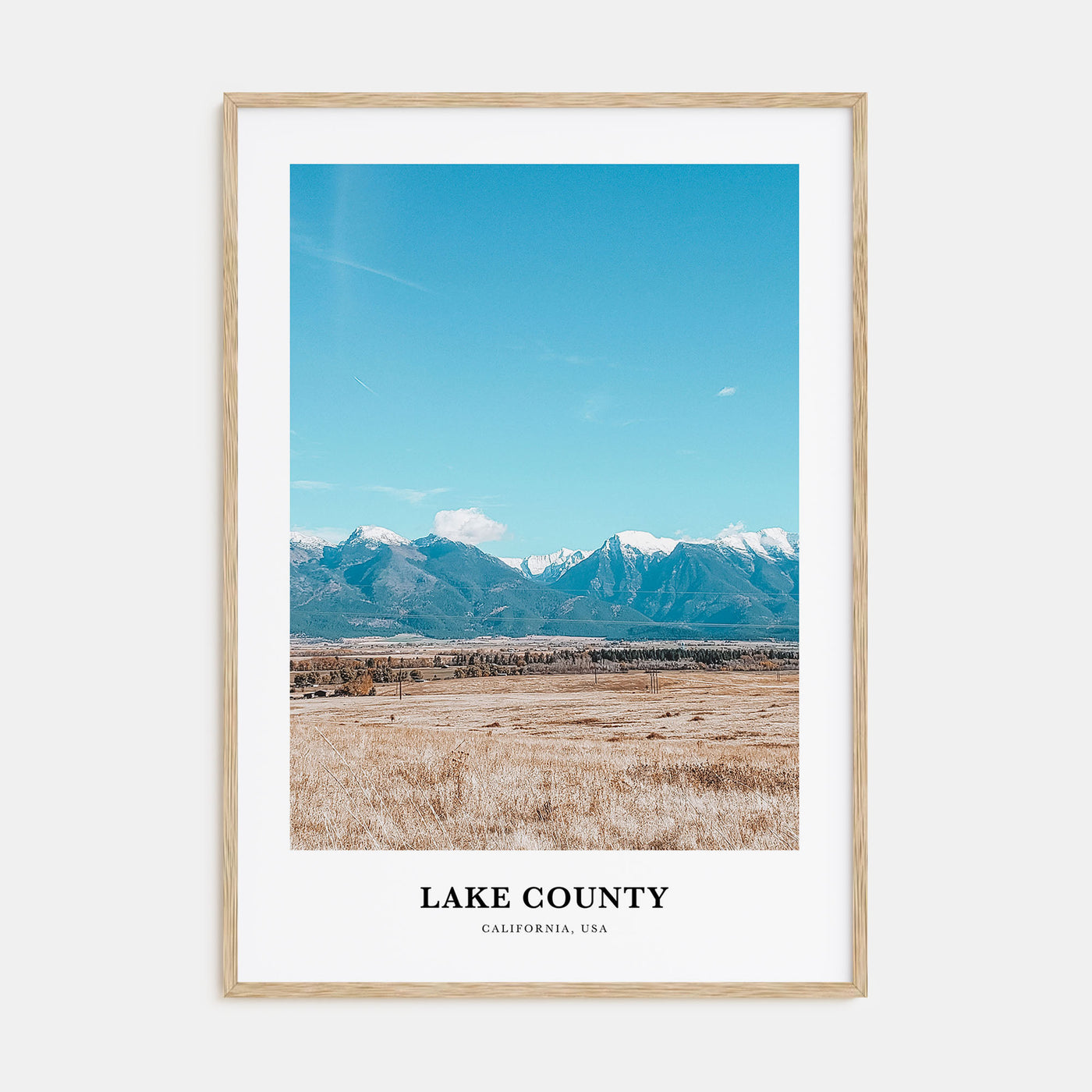 Lake County Portrait Color Poster