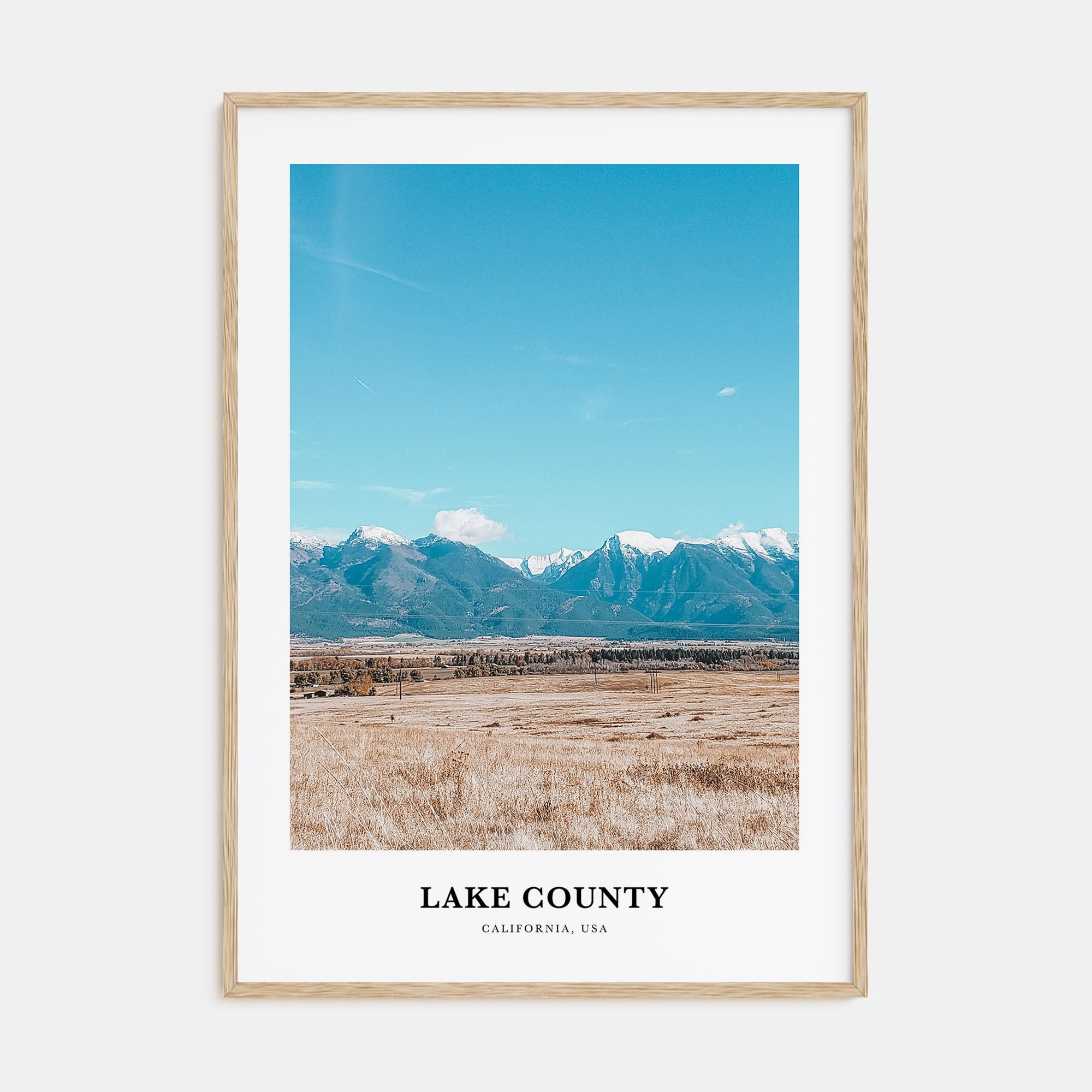 Lake County Portrait Color Poster