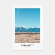 Lake County Portrait Color Poster