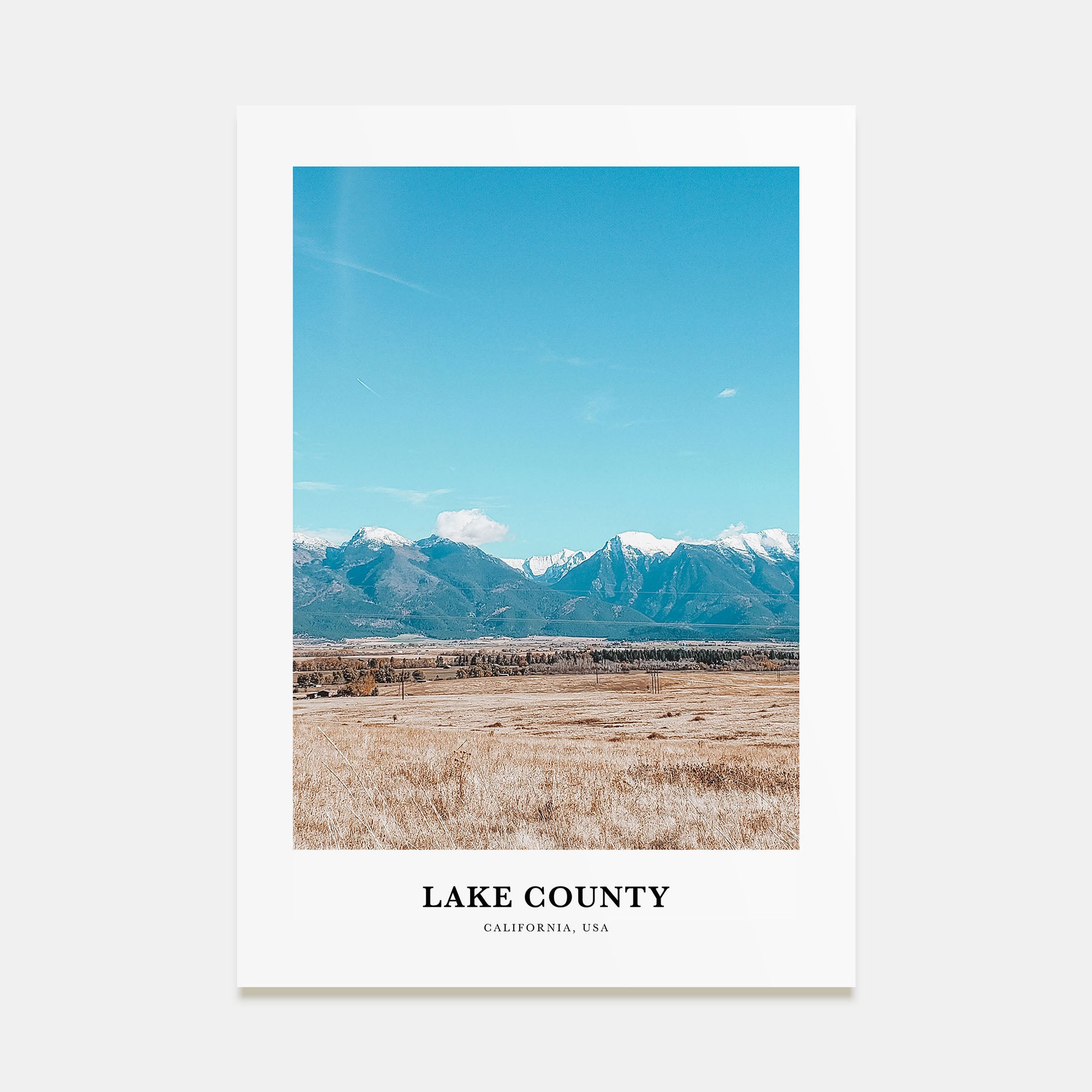 Lake County Portrait Color Poster
