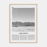 Lake County Travel B&W Poster