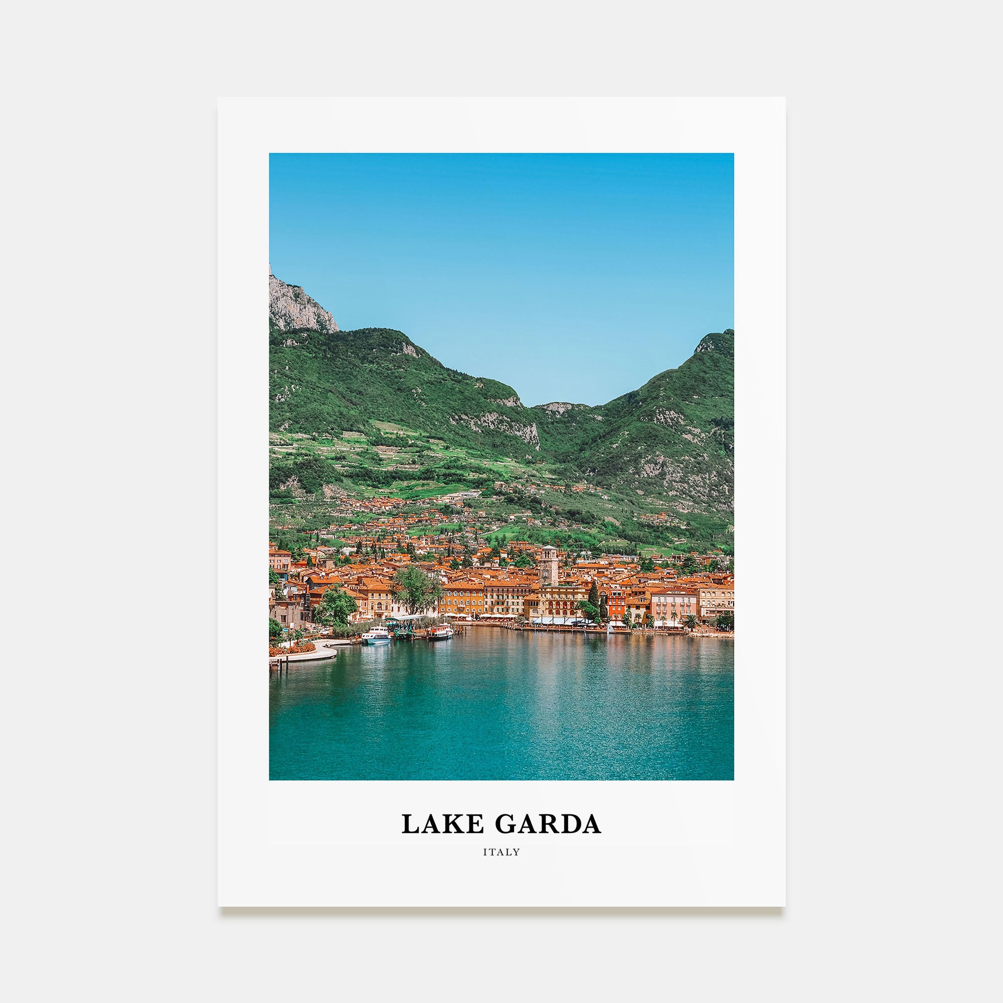 Lake Garda Portrait Color Poster