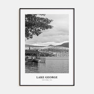Lake George Portrait B&W Poster